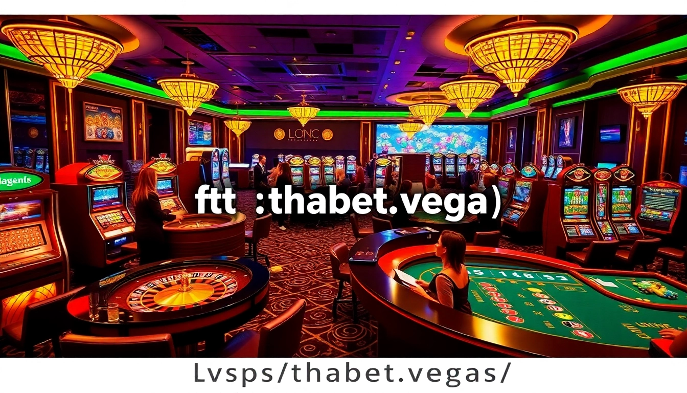 Engage with thrilling games at https://thabet.vegas/ as players try their luck at a vibrant casino.