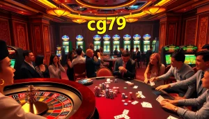 Trải nghiệm những trò chơi đầy cảm hứng tại cg79 trong không gian casino sang trọng với các hoạt động cờ bạc sôi động.