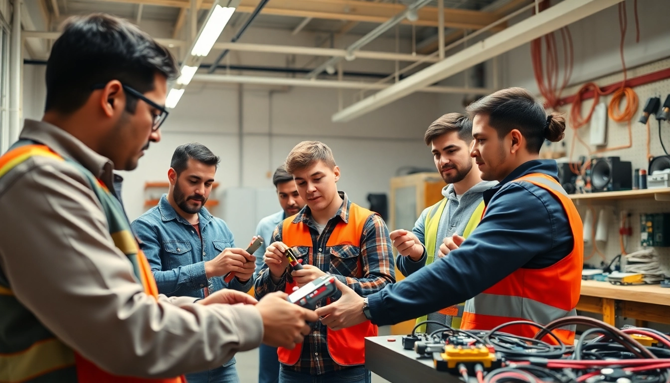 Learn about Wyoming Electrical Apprenticeship during a hands-on training session in a professional workshop.