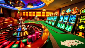 Experience the thrilling online gaming atmosphere of nova88 with vibrant casino elements and exciting gameplay.