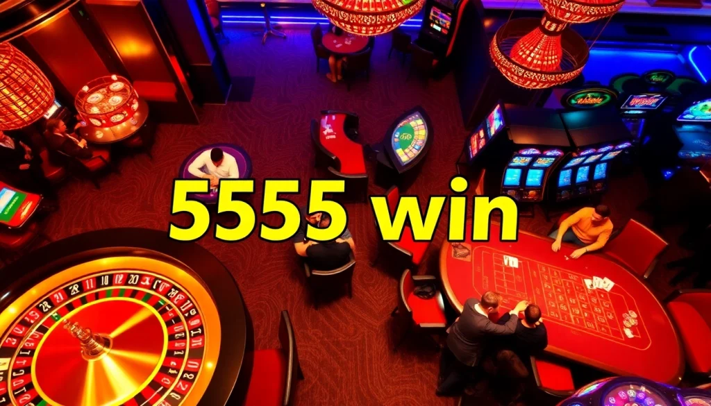 Experience the thrill of the casino with a winning moment at 555 win featuring roulette and slot machines.
