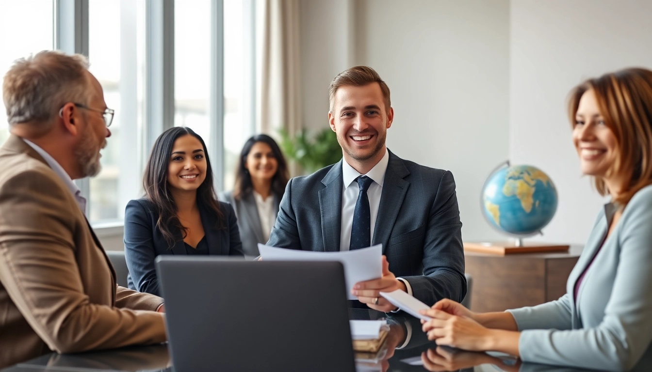 Experienced immigration lawyer in Perth providing consultation to clients, symbolizing trust and expertise.