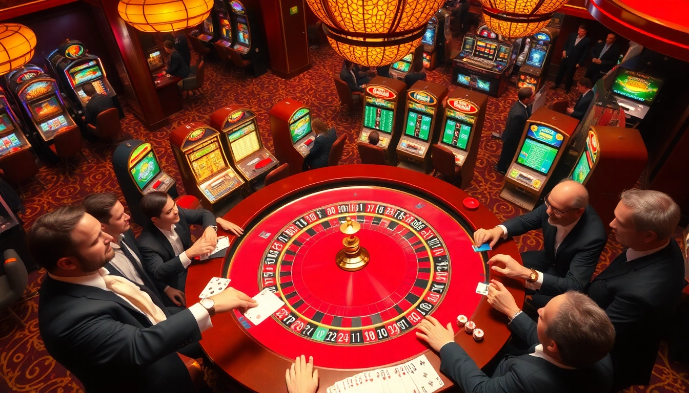 The hidden wiki 2026 showcases an upscale casino with players at a roulette table, reflecting the excitement of gambling.