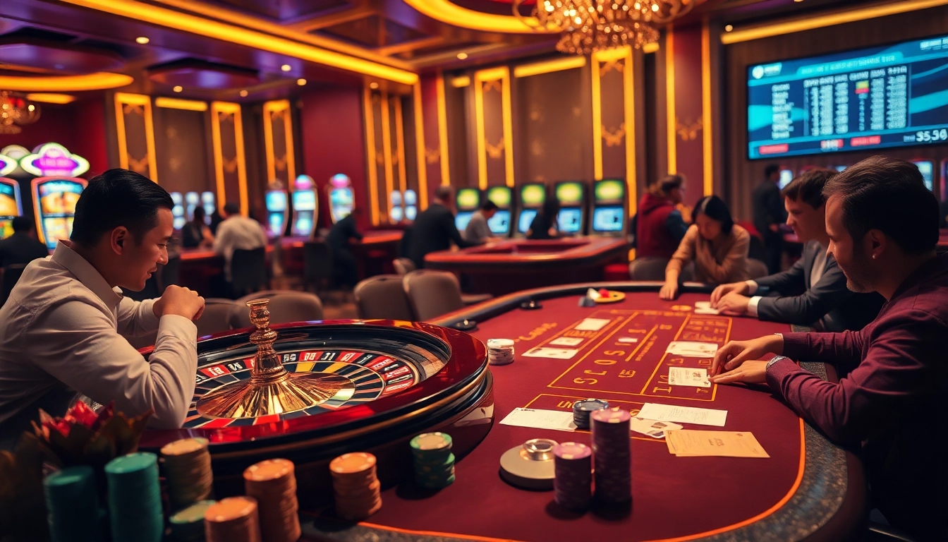 Enhance your gaming experience with the exciting S 8 casino scene featuring roulette and card tables.
