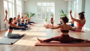 静かなスタジオ環境での魅力的なピラティス練習。ピラティス おすすめ のエクササイズを強調。