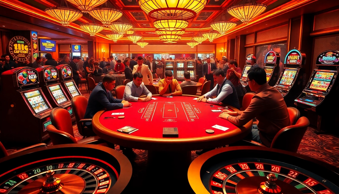 Engaged players enjoying high-stakes poker at a luxurious table on xxgg online casino.