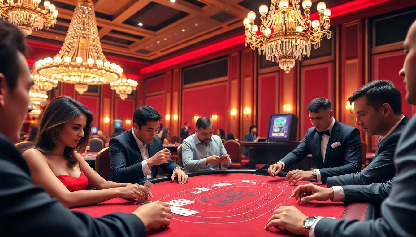 เว็บบาคาร่า แสดงภาพการเล่นอย่างมีเสน่ห์ในคาสิโนที่หรูหราและมีบรรยากาศที่ตื่นเต้น