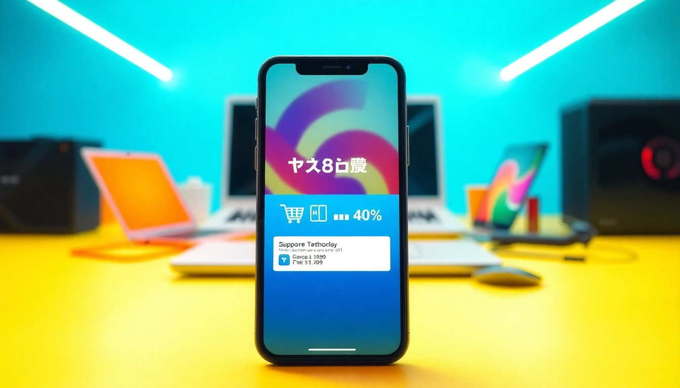 Exciting ドスパラ クーポン displayed on a smartphone with tech gadgets in the background.