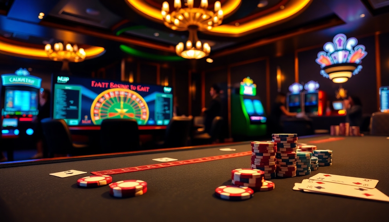 s88vip players engaged in an exciting poker game at a luxury casino table with chips and cards.