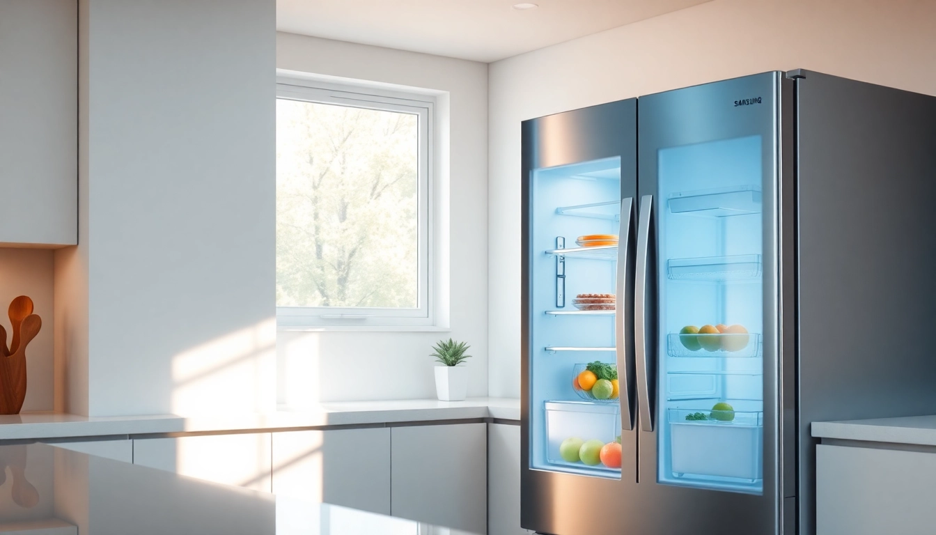 Waterdrop DA29-00020B Refrigerator Water Filter installed in a modern Samsung fridge, promoting health and cleanliness.