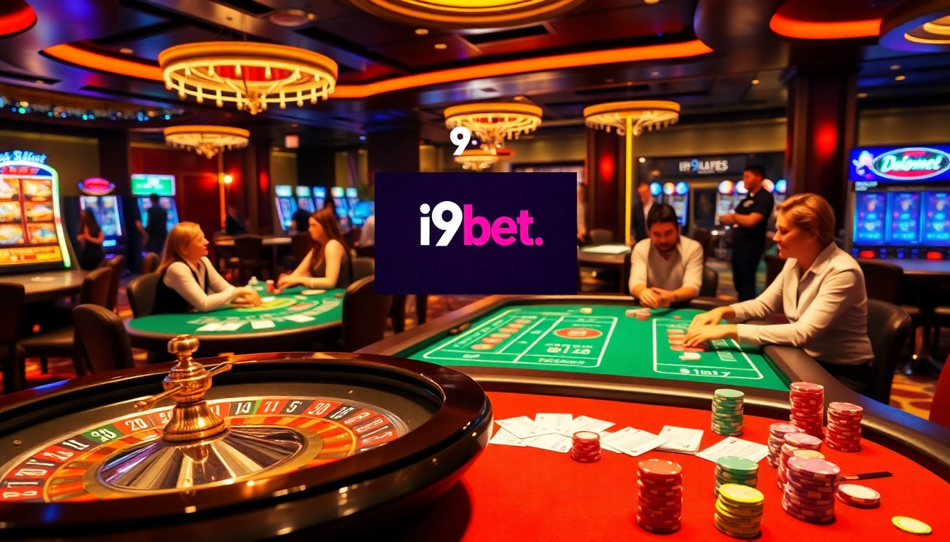 Join the excitement at i9bet with dynamic gambling tables and vibrant casino atmosphere.