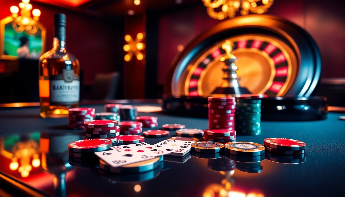 Experience high-stakes gambling at 'the hidden wiki'-themed poker table with vibrant chips and cards.