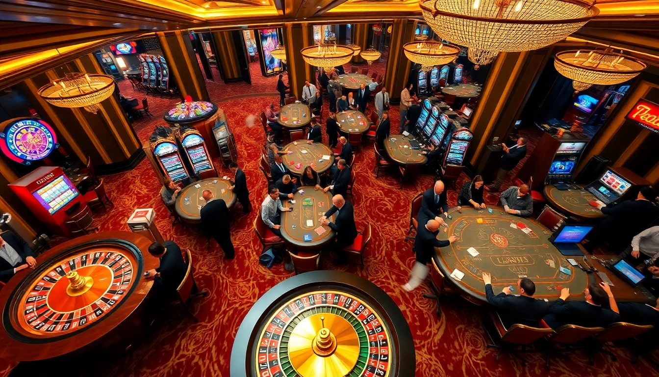 Experience the thrill of live gambling at bong88.casa with vibrant casino tables and players.