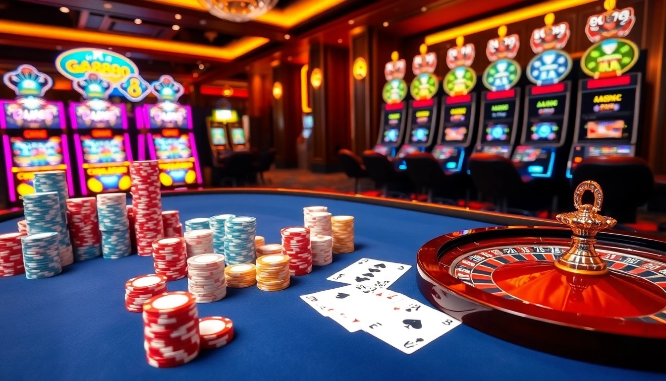 Experience thrilling games at GA888 with a vibrant casino table and exciting betting action.