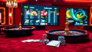 Experience thrilling betting at https://mk8th.net/ with a vibrant online casino scene showcasing roulette and poker.