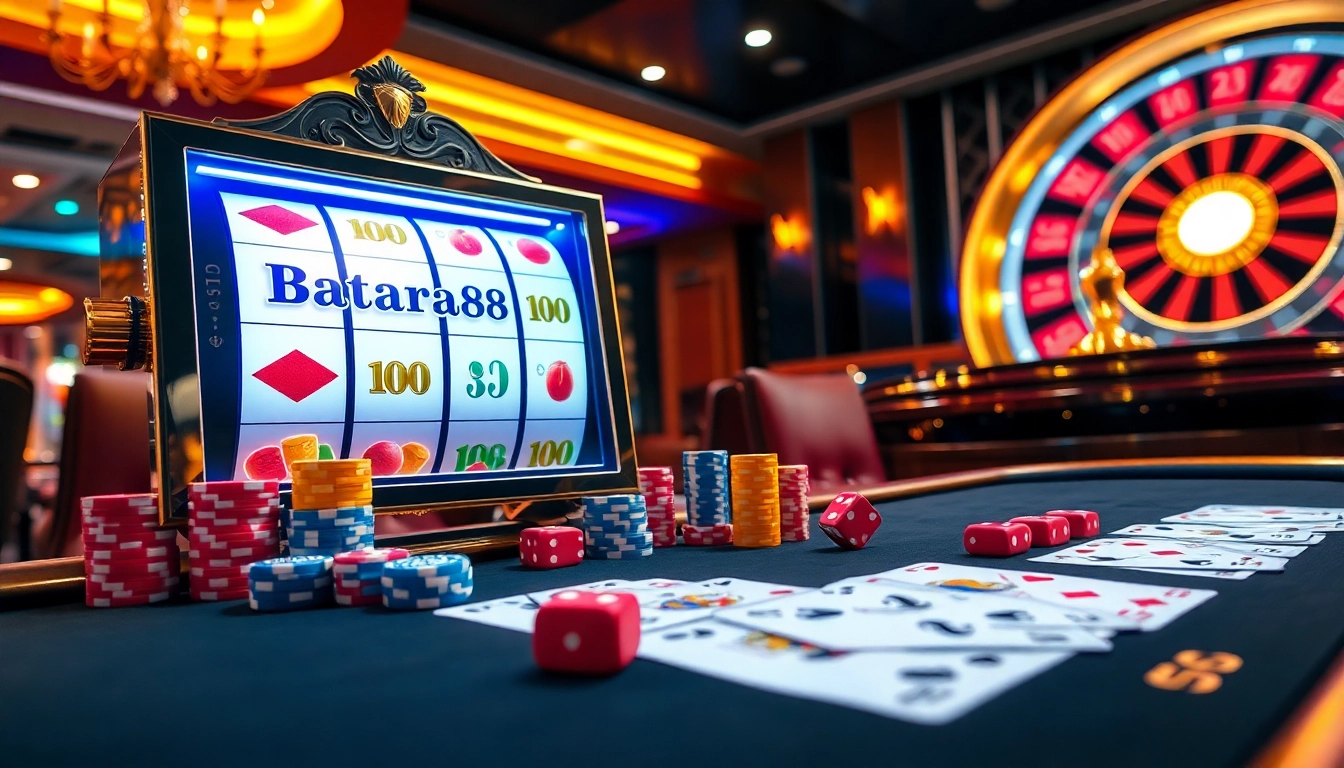 Experience the thrill of winning at Batara88 with vibrant slot machines and table games.