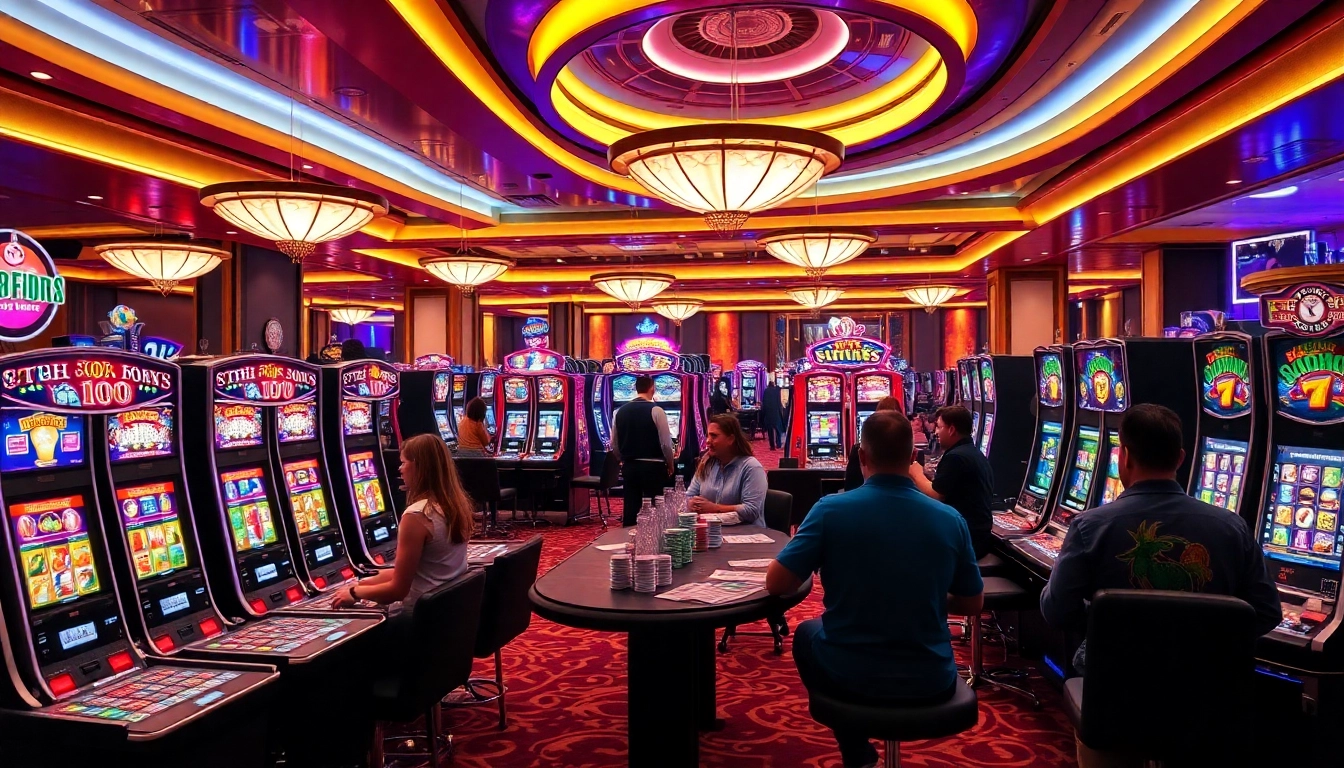 Raih jackpot besar di mesin slot Depo 1000 dalam atmosfer kasino mewah.