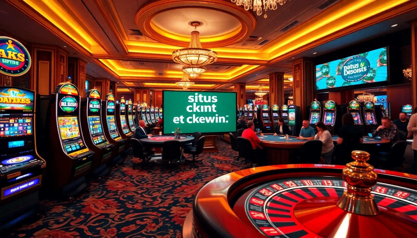 Rasakan sensasi situs deposit 5k di kasino kelas atas dengan para pemain dan slot yang hidup berwarna-warni.