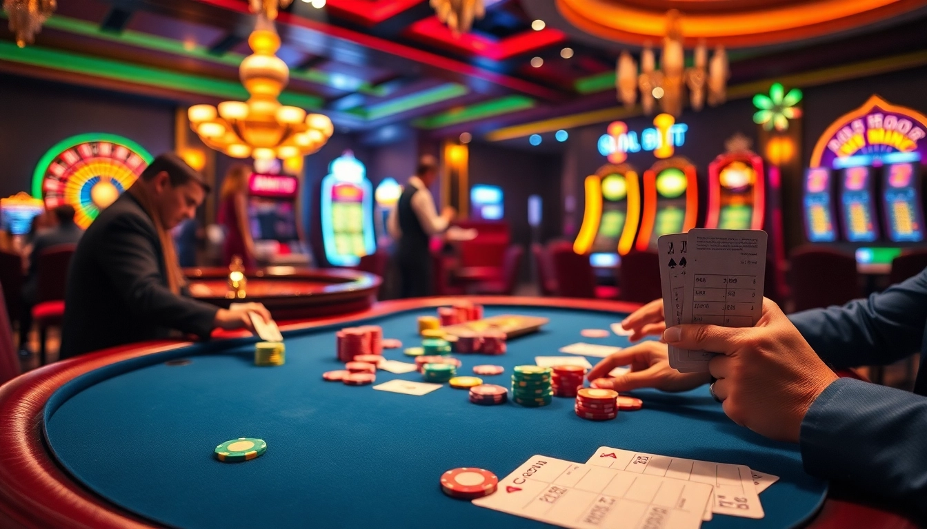 Experience the thrill of gambling with 88t as players engage in strategic poker at a luxurious casino table.