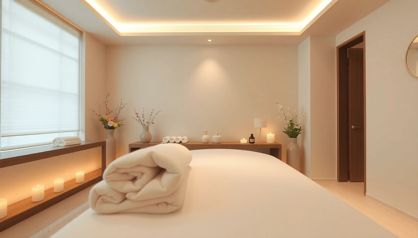 부드러운 조명과 편안한 장식이 있는 평온한 스파 환경에서 궁극의 부산마사지를 경험해 보세요.