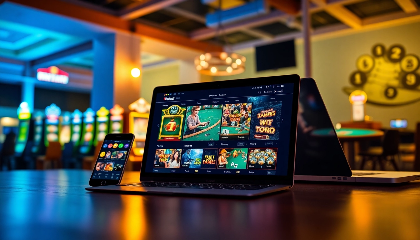 MM88 online gaming interface showcasing diverse games securely on multiple devices.