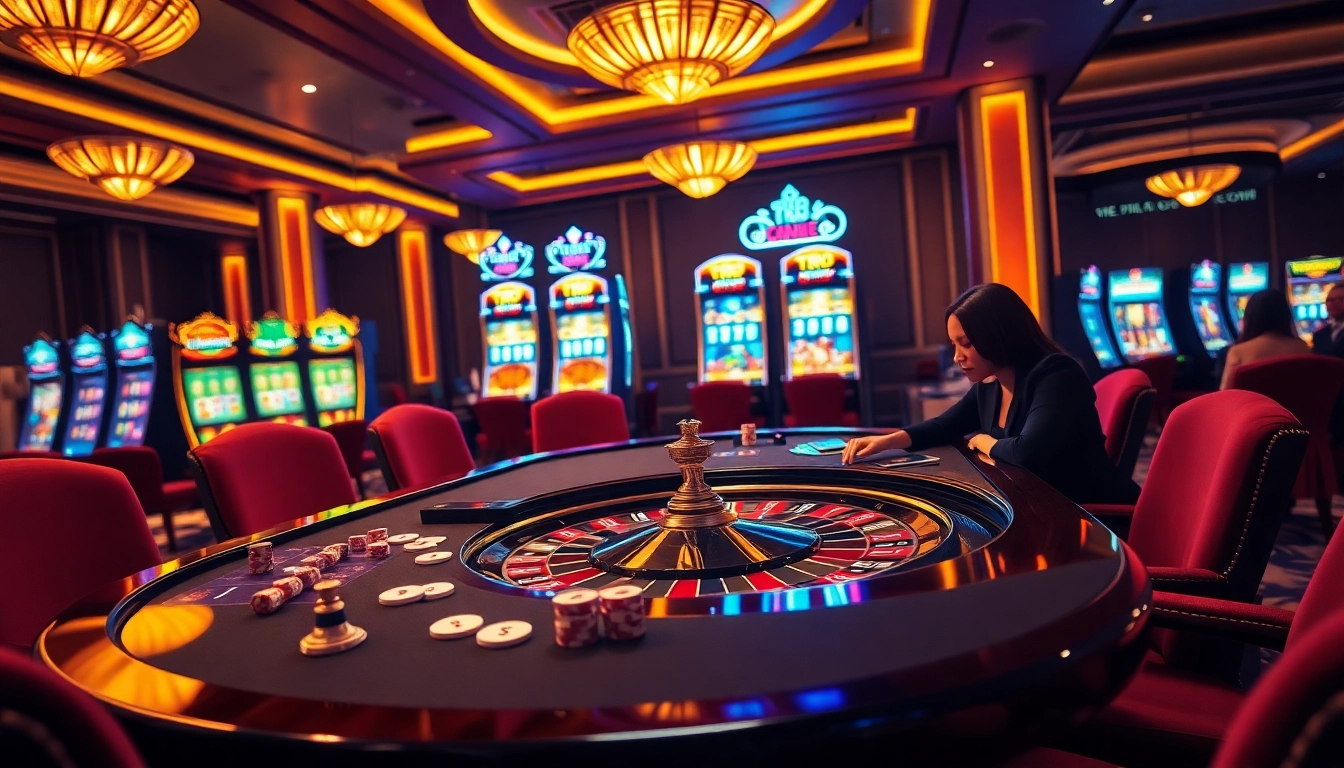 Experience the excitement at TR88 casino with vibrant gaming tables and engaged players.