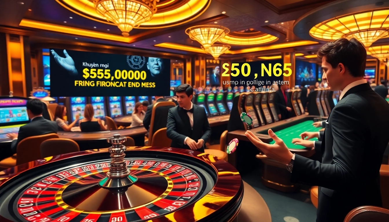 Experience the excitement of khuyến mãi KBBET with engaging casino visuals and vibrant gaming action.