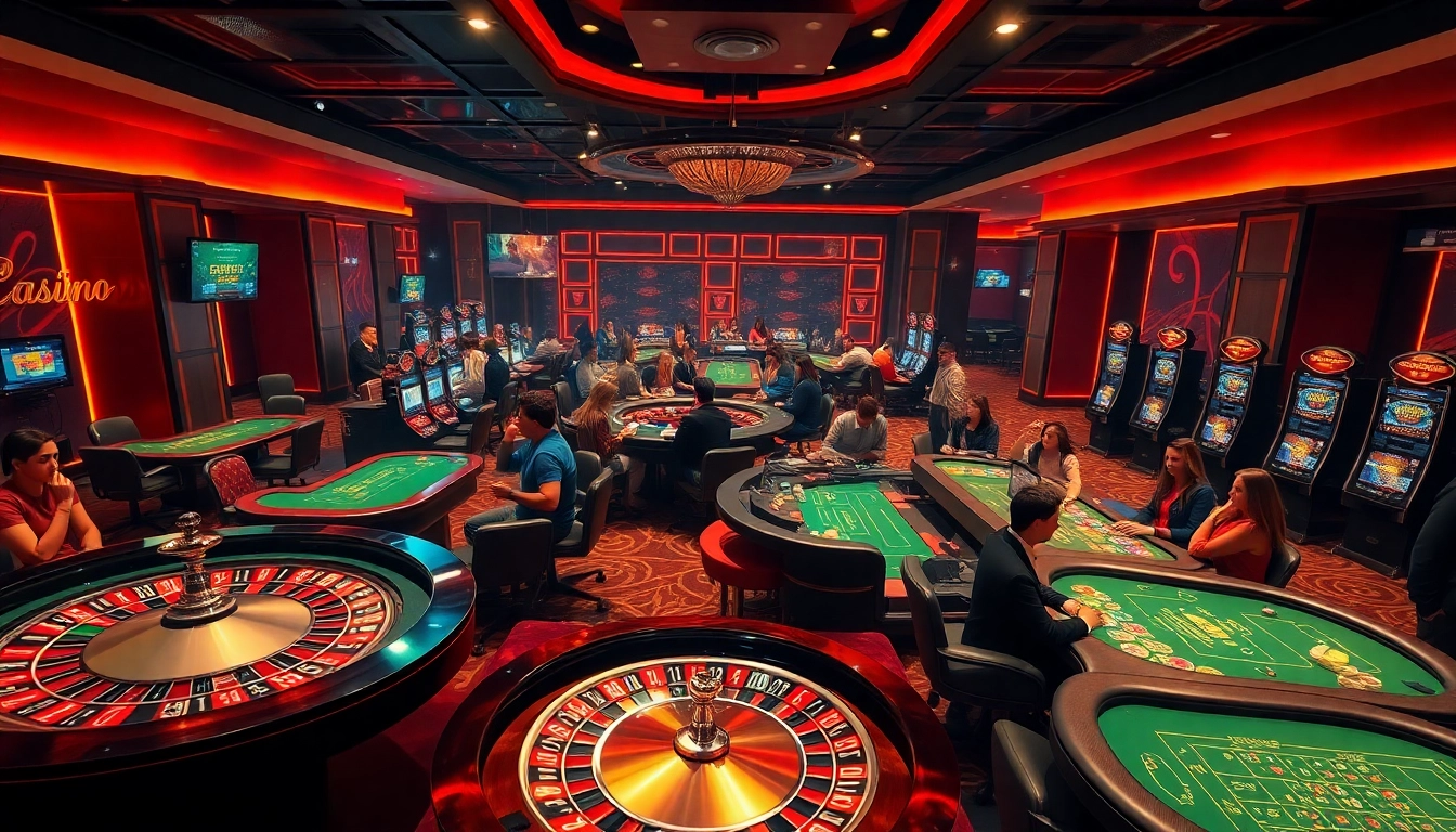 Vivez l'excitation du casino en ligne avec des tables élégantes et des jeux captivants dans un cadre luxueux.