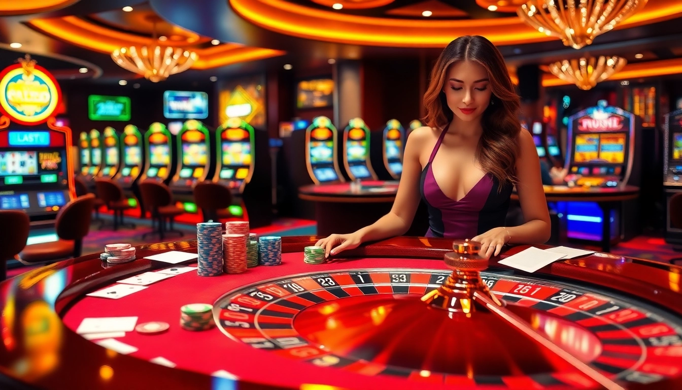 Experience the thrill of winning at the roulette table and other games at https://luckywin.fan/, capturing the luxury of online gambling.