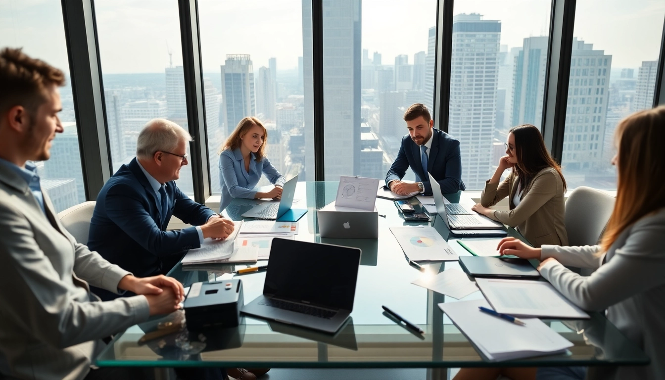 Engaging team collaborating on Strategy Capture Management in a modern office setting.