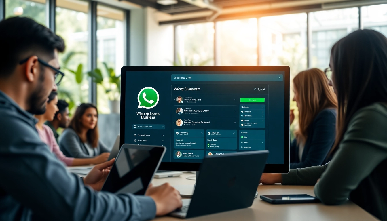 Manage customer relations effectively with WhatsApp Business CRM in a professional workspace.