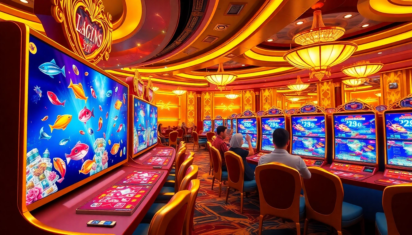 Experience thrilling bắn cá đổi thưởng gameplay with vibrant visuals and engaging elements.