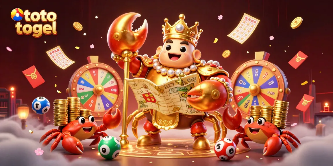 Engage with toto togel in this vibrant scene filled with dynamic lottery elements and gambling excitement.