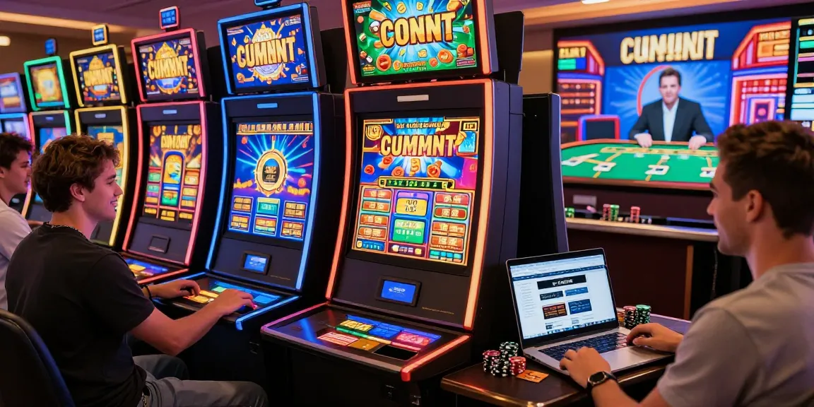 Excited players at credit card casinos enjoying diverse games and bonuses.