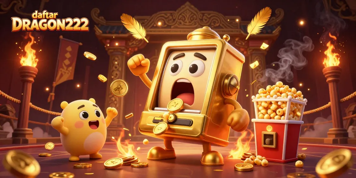 Experience the thrill of daftar DRAGON222 slots as golden machines celebrate big wins with coins and cheers!